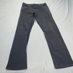 Faherty Brand Mens 30x30 Stretch 5-Pocket Pants Charcoal Gray Straight Leg